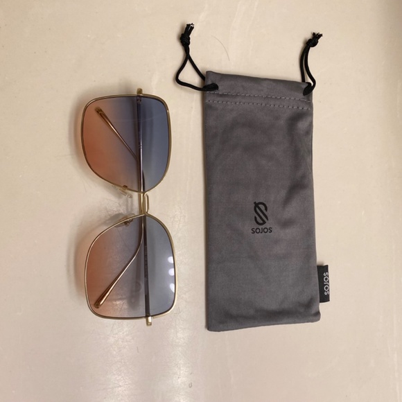 SOJOS  Sunglasses for Women S1082, Gold/Green&Brown - Picture 10 of 10